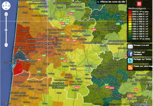 carte prix immobilier zoom