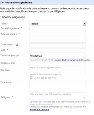 Google Adresse