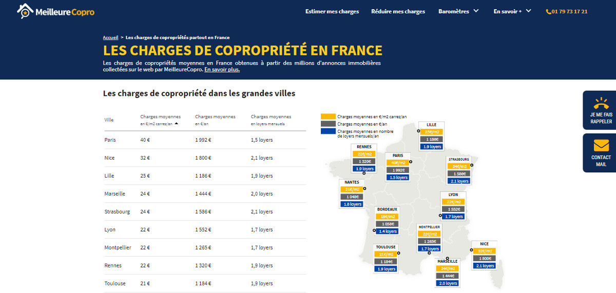 MeilleureCopro : baromètre national des charges de copropriétés - illustration