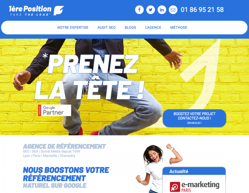 1ere Position Referencement Internet Seo Sea Reseaux Sociaux