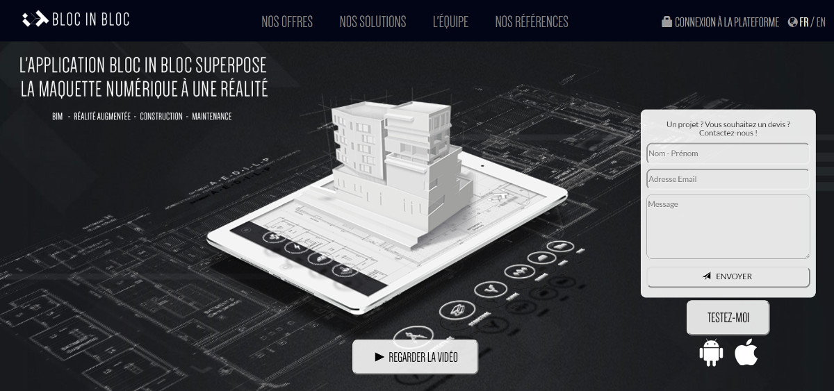 Blocinbloc Vivatech Start Up Immobilier Bim Maquette Numerique