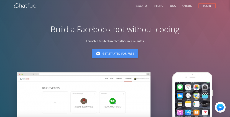 Chatfuel Chatbot Facebook