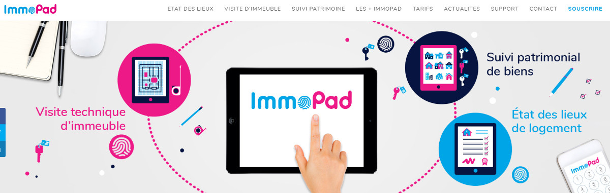 Immopad Etats Deslieux Immobilier Dematerialise Illustration Homepage