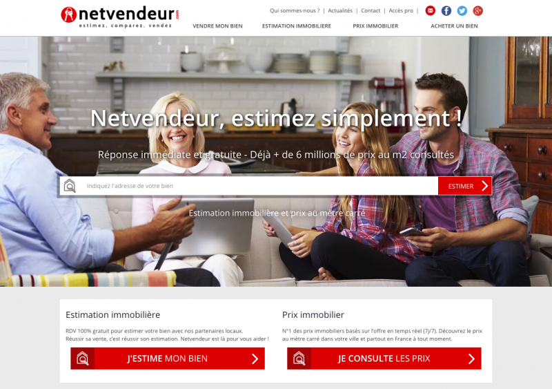 Netvendeur Estimation Immobiliere