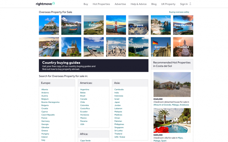 Rightmove Overseas Portail Immobilier Acheteur Etranger