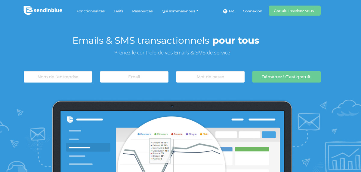 Sendinblue Emailing Immobilier Illustration Homepage