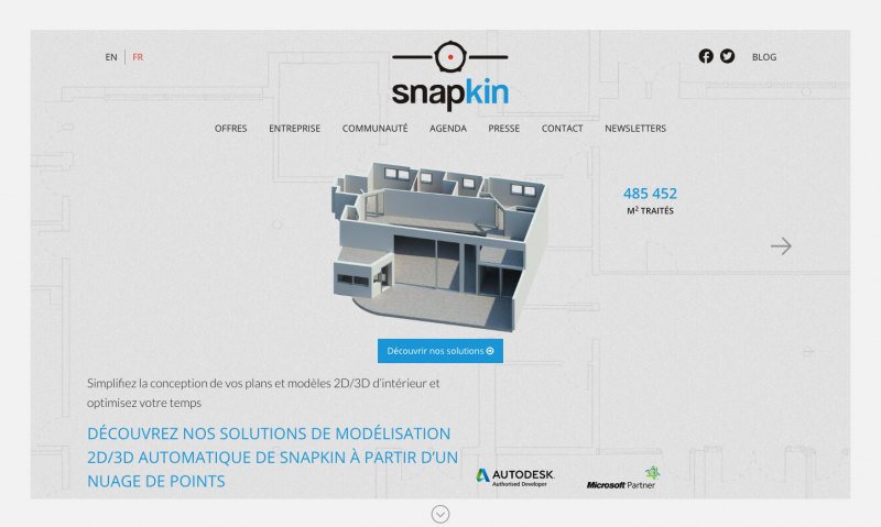 Snapkin Startup Immobilier Visite 3d