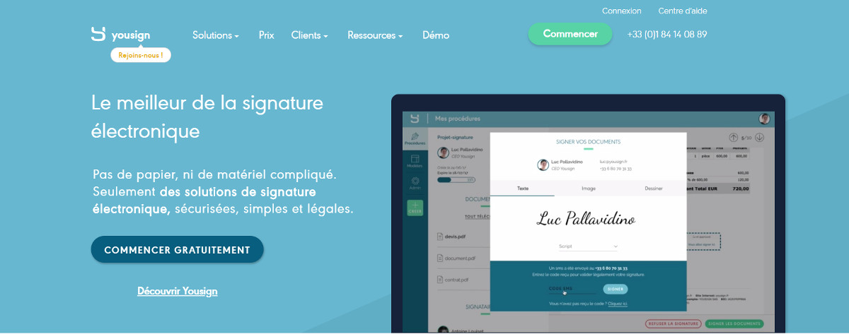 Yousign Signature Electronique Immobilier Annuaire Immo2