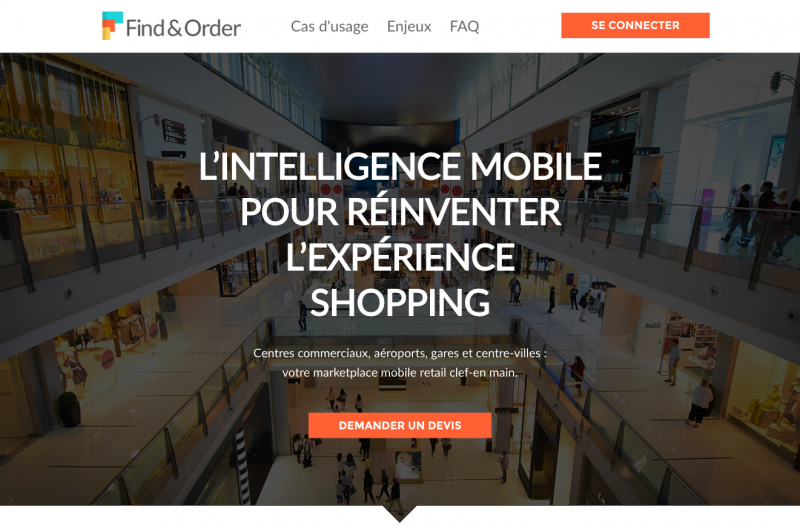 Find And Order App Mobile Retail Centre Commerciaux