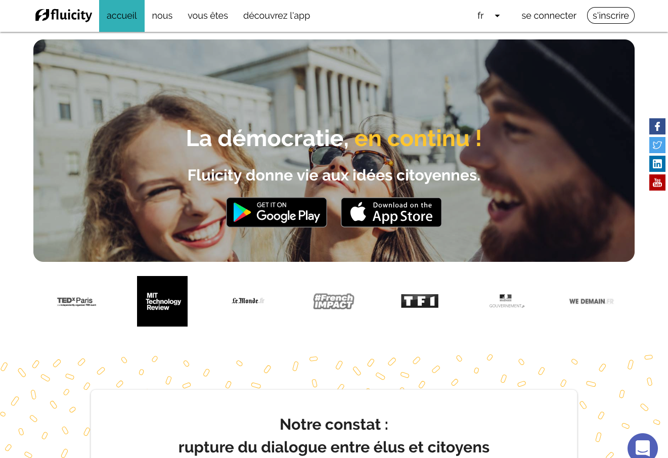 Fluicity Application Dialogue Citoyen