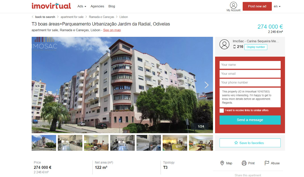 Imovirtual Portail Immobilier Annonce Photographies