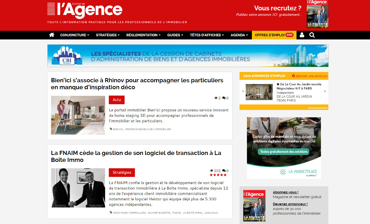 Journaldelagence Medias Immobilier Illustration Info