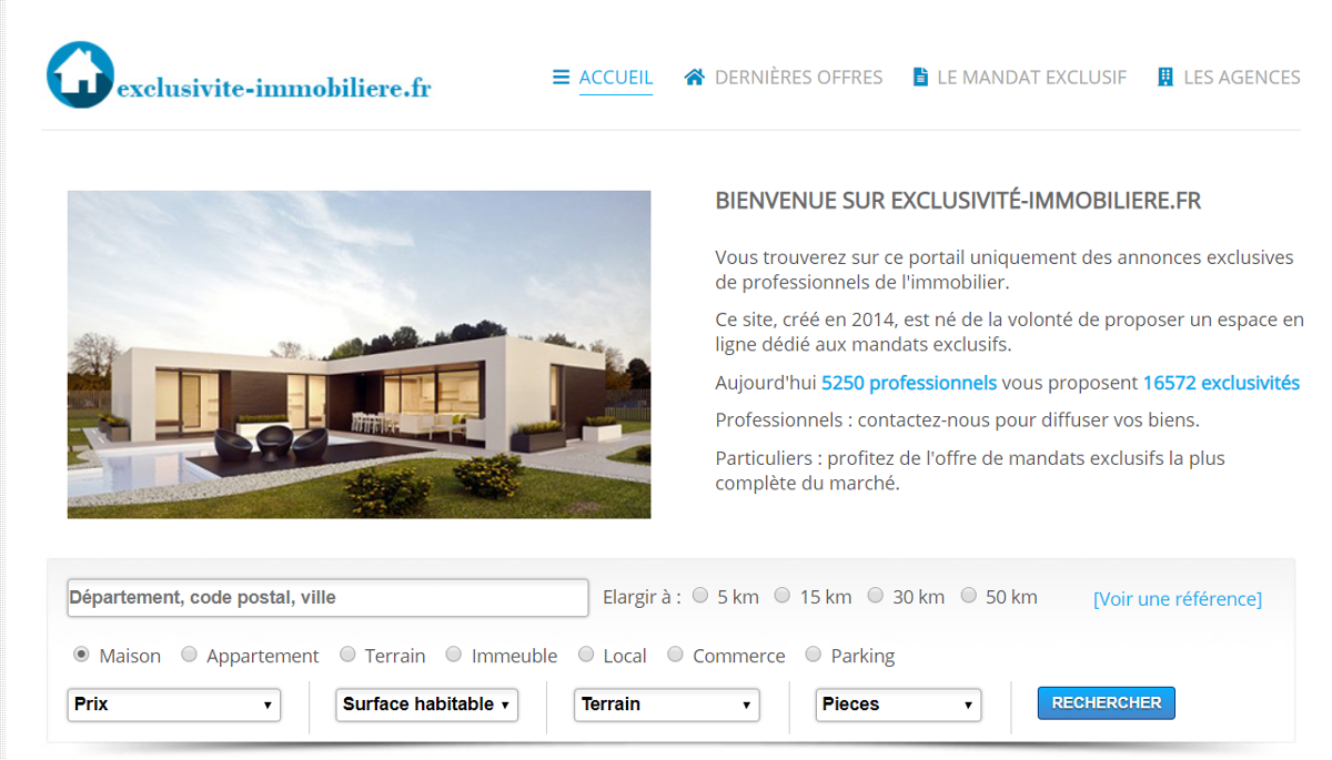 Exclusiviteimmobilier Portail Immobilier Homepage