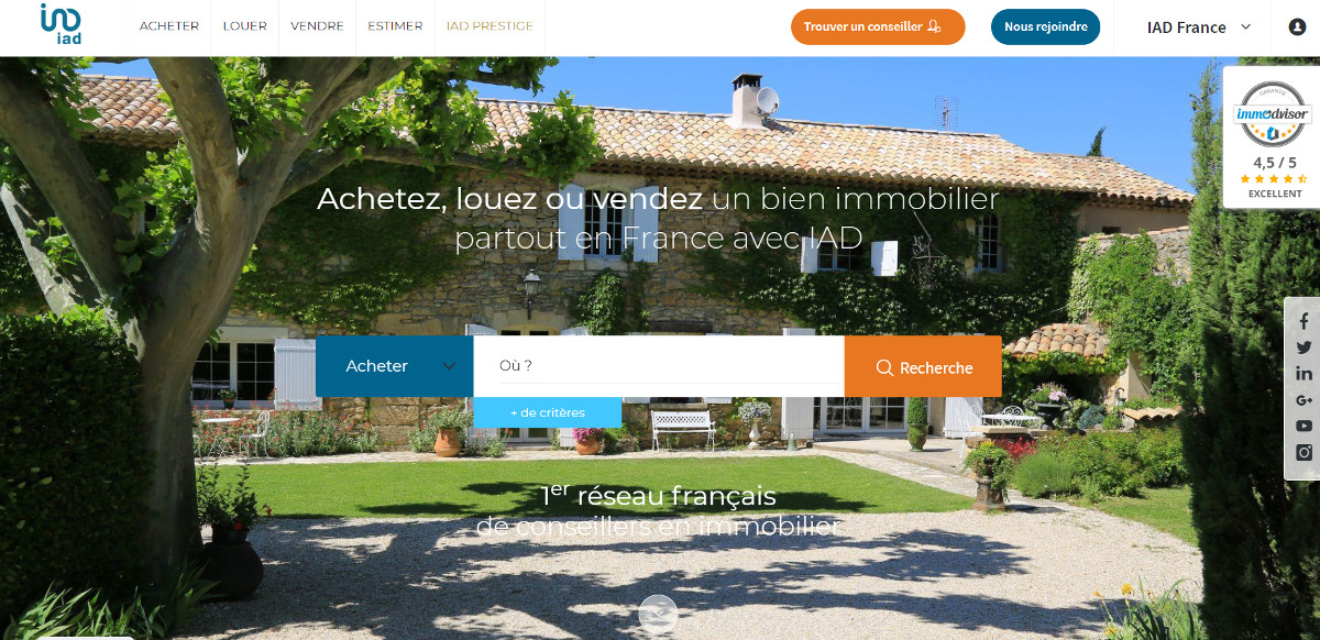 Iadfrance Reseau Mandataires Immobilier Professionnels