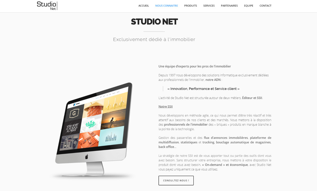 Studionet Logiciels Immobilier Ssii Annuaire Homepage