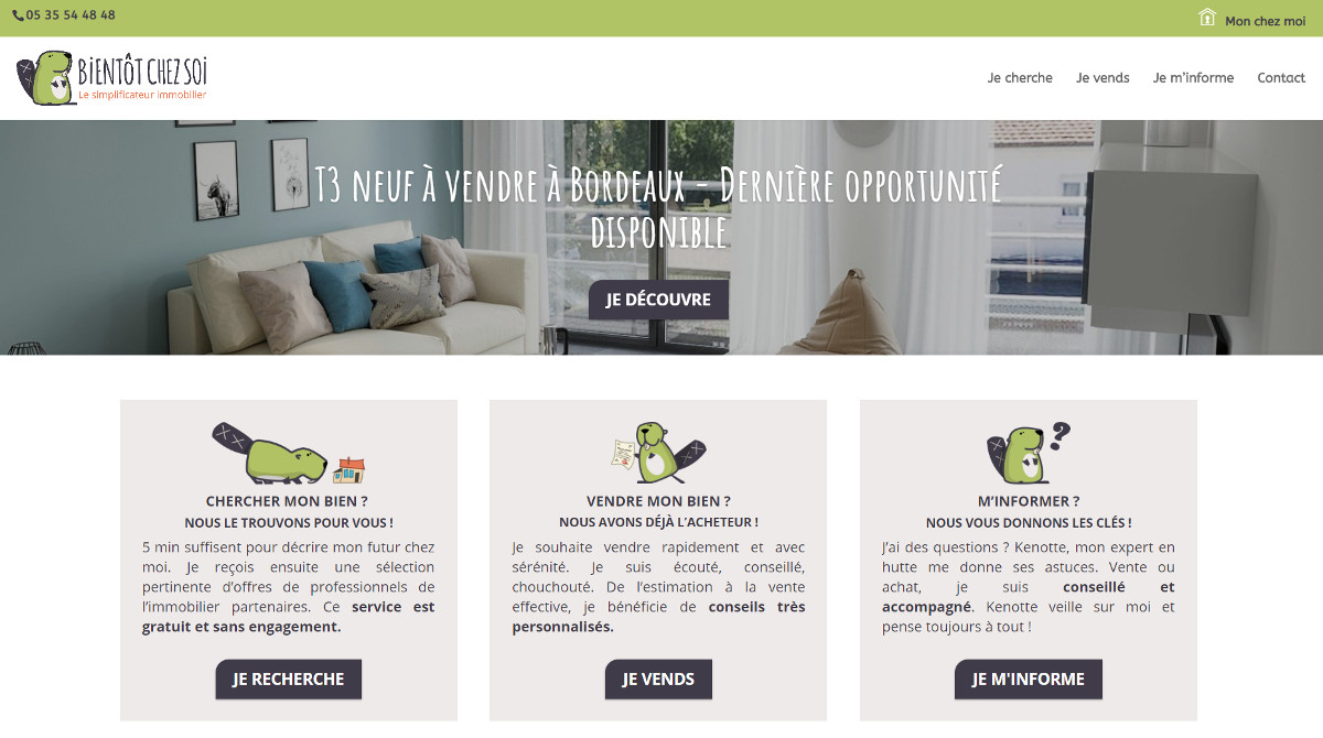 Bientotchezsoi Recherche Immobilier Startup