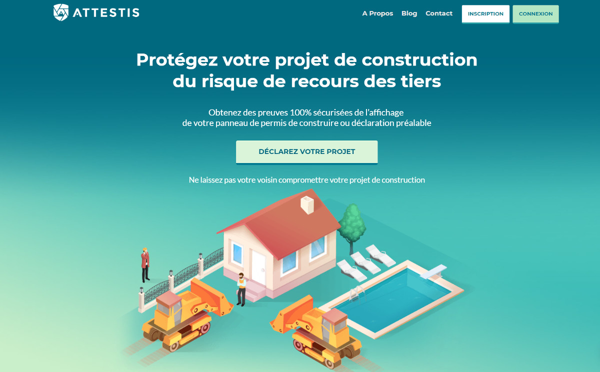 Attestis Startup Immobilier Preuve Permis Construction