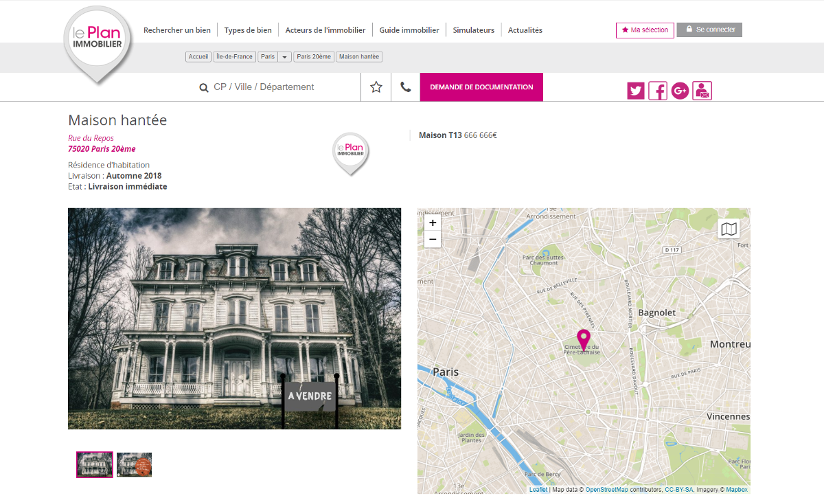 Communication Immobilier Leplan Annonce Maison Hantee