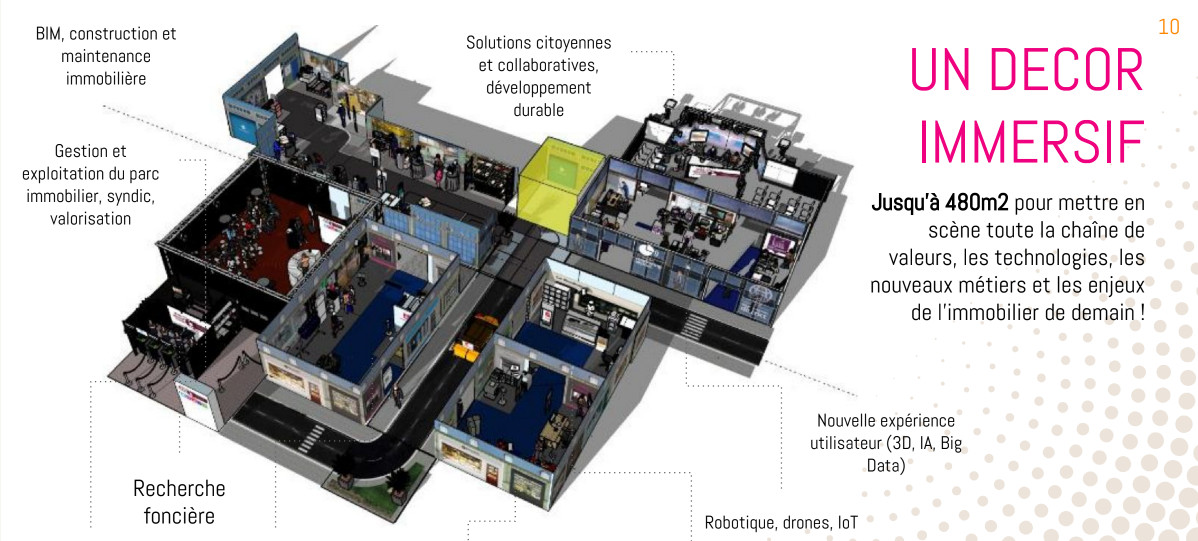 French Proptech Tour Innovation Immobilier Demonstrateur Illustration