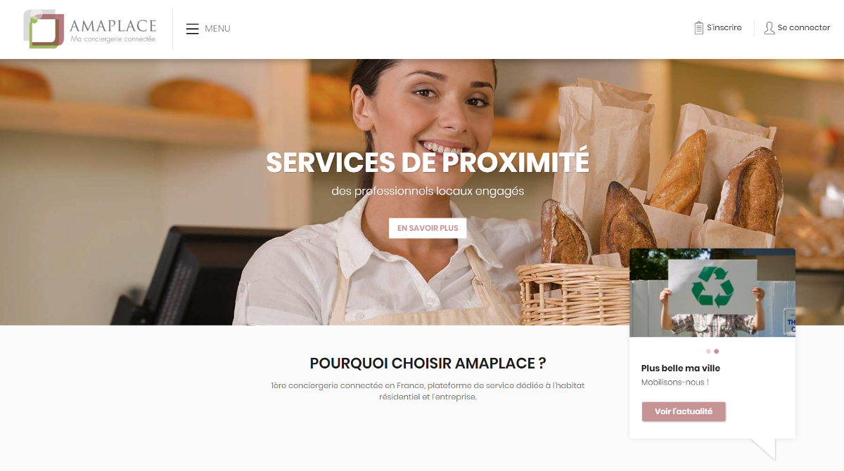 Amaplace Immobilier Tertiaire Startup Conciergerie