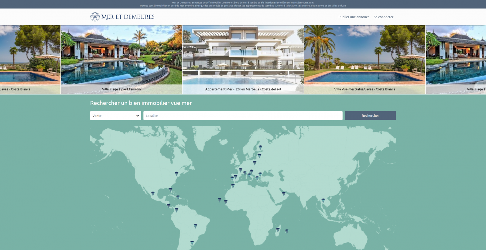 Mer Et Demeures Portail International Immobilier En Bord De Mer