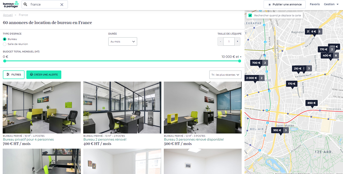 Bureaux A Partager Portail Immobilier Entreprise