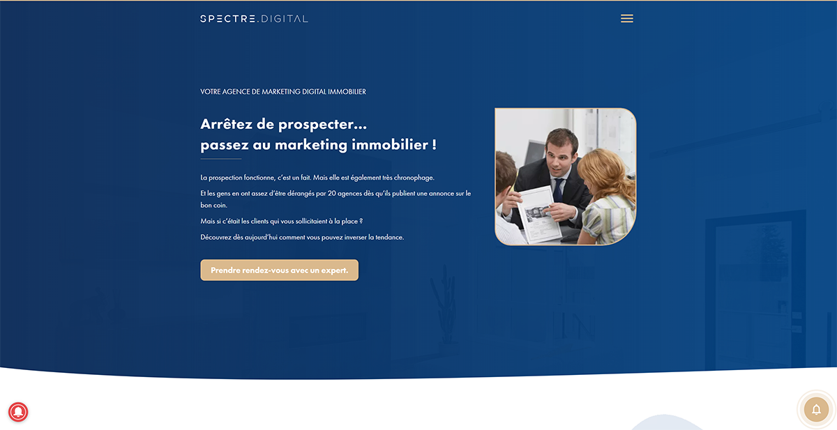 Spectre Digital Agency Agence Inbound Marketing Immobilier