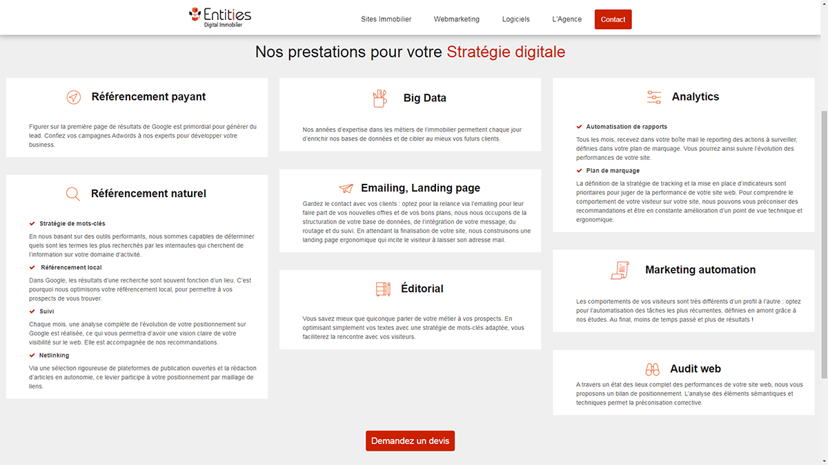 Entities Strategie Digitale Immobilier