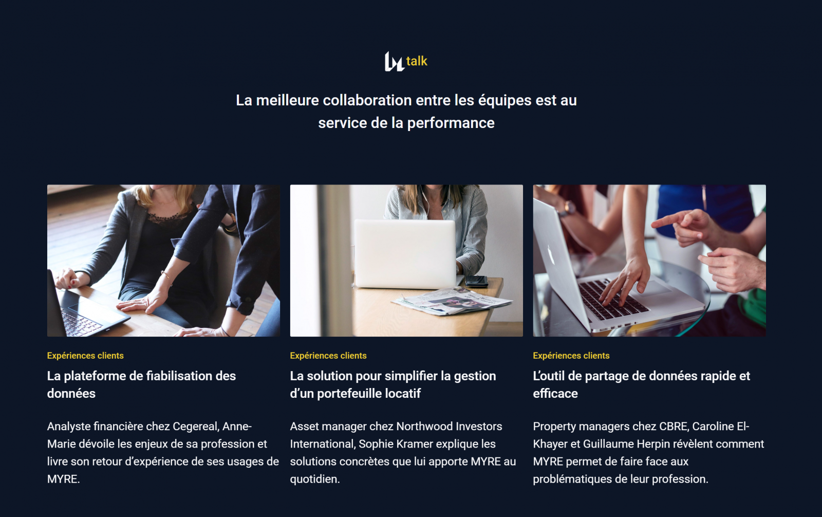 MYRE - plateforme integrée pour l'asset management immobilier